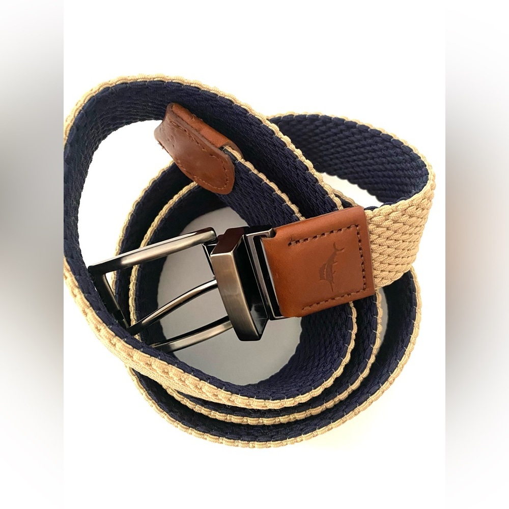 Tommy Bahama Men's Reversible Stretch Khaki Belt XL or 38-42
